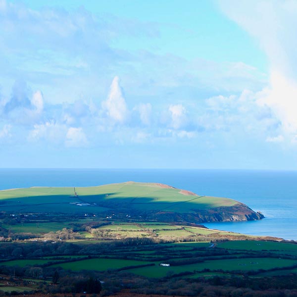 View to Dinas Island from Carningli Mountain