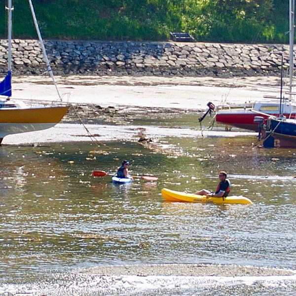 Kayaking at Lower Town harbour, Fishguard