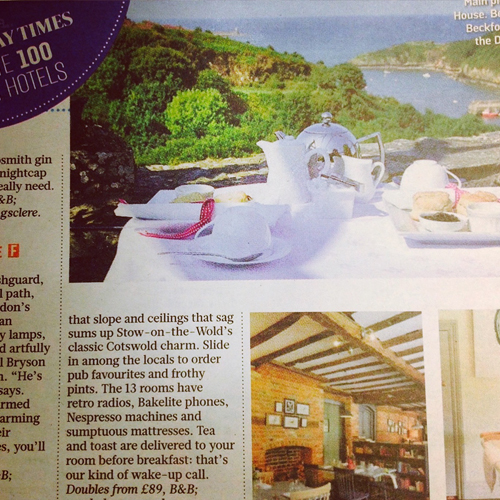 Sunday Times Top 100 Hotels