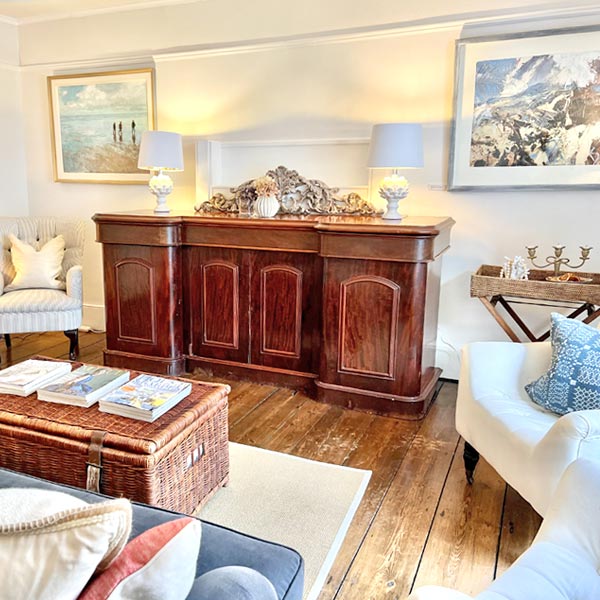 The guest living rooms