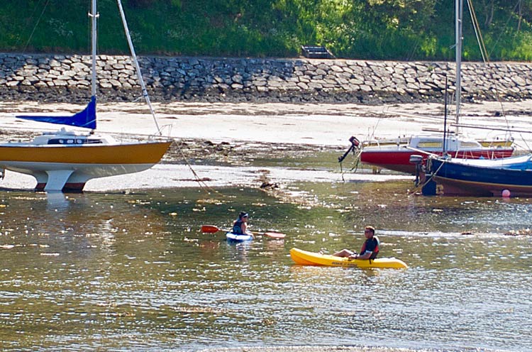 Kayaking at Lower town harbour